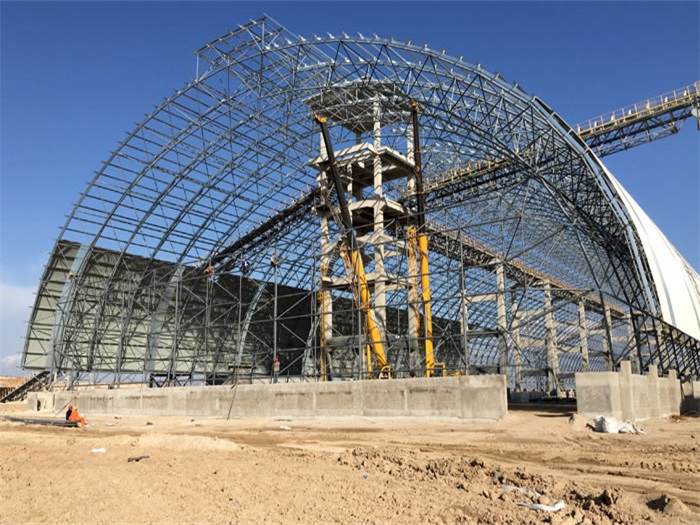 清远煤机油桶翘工程网架